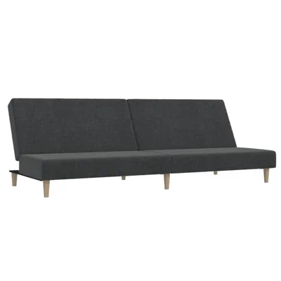 Produktbild von Schlafsofa 2-Sitzer Dunkelgrau Stoff