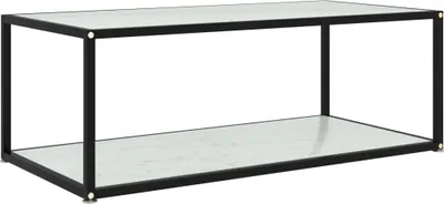 Produktbild von Couchtisch Weiß 100x50x35 cm Hartglas
