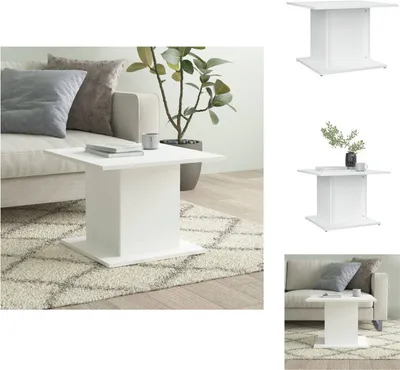 Produktbild von vidaXL Couchtisch Weiß 55,5x55,5x40 cm Holzwerkstoff - Couchtische