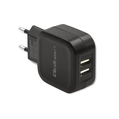 Immagine prodotto di Qoltec 50186 Charger 17W | 5V | 3.4A | 2xUSB