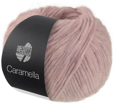 Produktbild von Lana Grossa CARAMELLA 50 g Strukturiertes Effektgarn aus Alpaka-Merinofasern 110 m Farbe 003 - Graurosa
