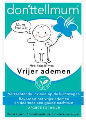 Produktbild von Donttellmum Inhalationspflaster „Freier atmen“ (7 Stück)