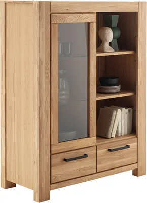 Produktbild von Highboard 109 cm, Wildeiche teilmassiv geölt, SELISTE-06