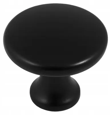 Produktbild von AMIX Möbelknopf G040 Zinkdruckguss schwarz matt