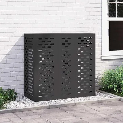 Image de Couverture design pour climatiseur Noir 110 x 50 x 105 cm Acier - Accessoires pour climatiseurs et chauffages 2025 Neu4512962 1parcel