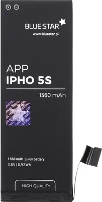 Produktbild von Bluestar Akku Ersatz kompatibel mit iPhone 5S 1560 mAh Austausch Batterie Handy Accu APN 616-0721