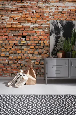 Produktbild von Komar Vlies Fototapete "Bricklane", braun/rot/beige, 368 x 248 cm; XXL4-025
