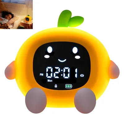 Produktbild von Kinder Lichtwecker, Schlaftrainer Kinder mit Nachtlichter,6 White Noise Kinderwecker,Digitaler Wecker für Mädchen und Jungen