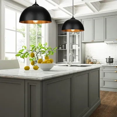 Produktbild von Jopassy 2x LED Pendelleuchte Hängelampe Retro Metall E27 Fassung Beleuchtung Küche