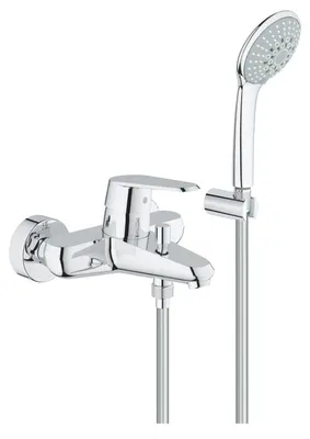 Immagine prodotto di Grohe Eurodisc Cosmopolitan Mitigeur monocommandé pour bain, montage apparent, avec ensemble de douche, saillie 184mm, 33395002, 33395002