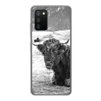 Produktbild von MuchoWow® Handyhülle Schutzhülle Hülle für Samsung Galaxy A03s Schottischer Highlander - Berg - Tiere Silikon Softcase Handy Hülle - Schutz