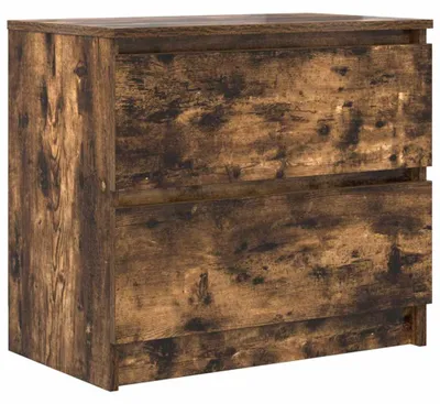 Image de vidaXL Armoire TV chêne fumé 60x35x54 cm Bois composite