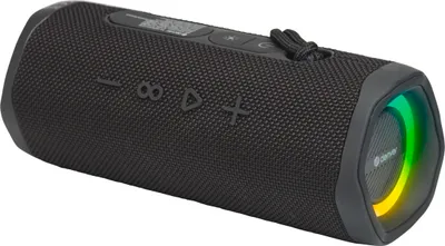 Produktbild von DENVER BTV-223B Kabelloser TWS Bluetooth-Lautsprecher mit LED Lichteffekten und Power für Outdoor & Party, wasserfest IPX5, 200W/20W RMS