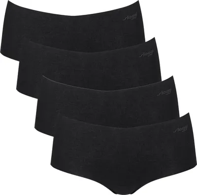 Produktbild von sloggi 4er Pack ZERO Modal 2.0 Short Slip Höchster Tragekomfort für Damen oder Herren, Bogenkante am Po für eleganten Look, Nahtlos und unsichtbar unter der Kleidung