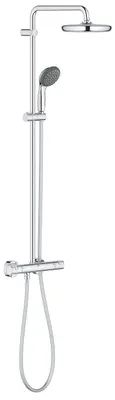 Duschsystem mit Thermostatbatterie, Wandmontage, Chrom, 27960001