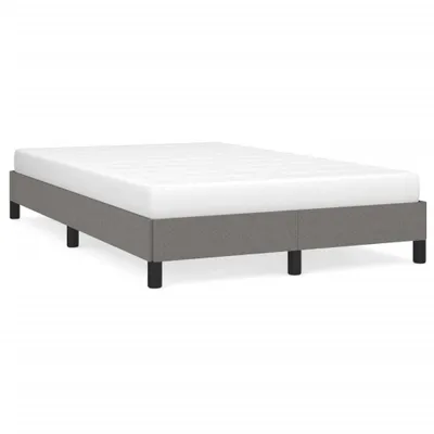Produktbild von vidaXL Bettgestell ohne Matratze Dunkelgrau 120x200 cm Stoff