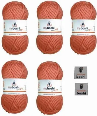 Produktbild von MyBoshi No.1 Set 5 Knäuel a 50g Rouge 141