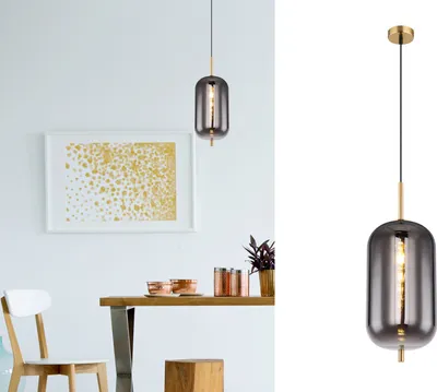 Produktbild von Ausgefallene Industrial LED Pendelleuchte, Esstischlampe hängend über Kochinsel