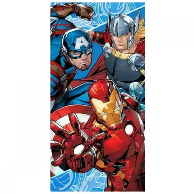 Produktbild von Mikrofasertuch 70x140cm Avengers Iron Man