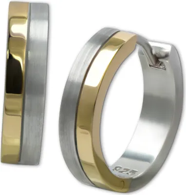 Produktbild von SilberDream Damen Ohrringe SilberDream Ohrringe gold Creolen 925 Silber D2SDO4429T