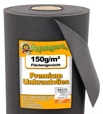 Immagine prodotto di 72m² vello da giardino vello per erbacce vello per pacciamatura vello per pacciamatura 150g larghezza 1,2m