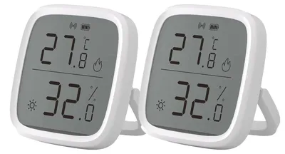 Immagine prodotto di Sensore di temperatura e umidità, connettività Zigbee, display LCD, SNZB-02D confezione da 2