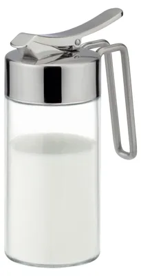 Milchkännchen 225 ml, Glas/Edelstahl, transparent/silber