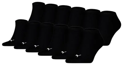 Produktbild von PUMA Uni Sneakersocken, 12er Pack - Sneaker Plain ECOM 12P, Logo, einfarbig Schwarz 47-49