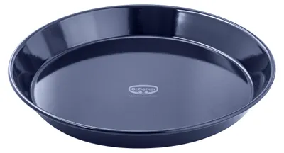 Runde Pizza-Backplatte Ø 30 cm, Emaille, antihaftbeschichtet, schwarz