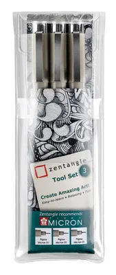 Image de Sakura Zentangle Pigma Micron Fineliners, 3pcs.