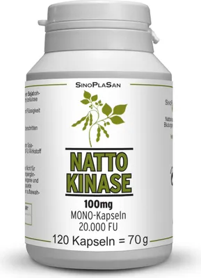 Produktbild von Nattokinase 100 mg Mono 20.000 FU Kapseln 120 St