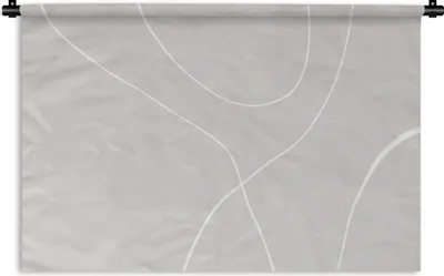 Produktbild von MuchoWow® Wandteppich Wandbehang Linienkunst - Abstrakt - Pastell 90x60 cm Tapisserie Dekoration Wandtuch - Wandskulpturen - Bildteppich