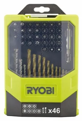 Obrázek produktu pro Ryobi RAK46MIX Sada 46 bitů 1/4" šestihranný vrták