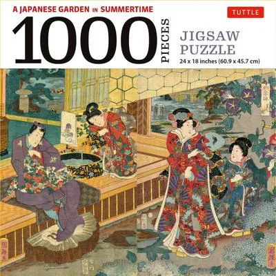 Image de Un jardin japonais en été - Puzzle de 1000 pièces