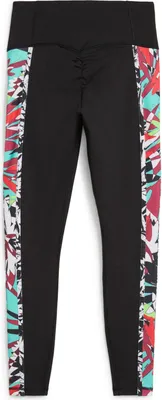 Produktbild von Puma TROPICAL AOP HW 7/8 TIGHT - schwarz, Größe:M
