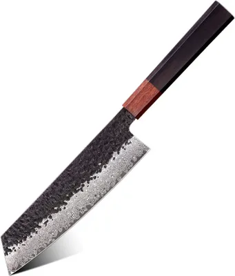 Obrázok produktu pre Damaškový kuchynský nôž AO-37382 - Kiritsuke/Hnedá KP37382