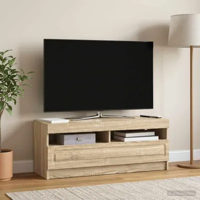 Image de Meuble TV exclusif en bois imitation chêne Sonoma