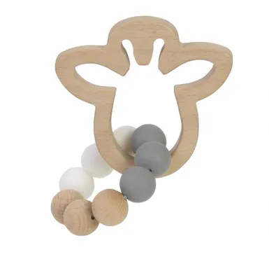 Produktbild von BamBam Wooden Giraffe Beißring
