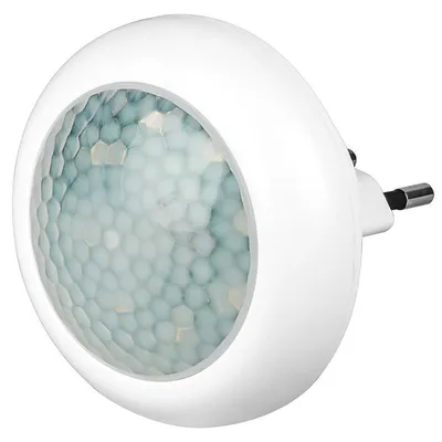 Immagine prodotto di Luce notturna a LED rotonda con rilevatore di movimento a infrarossi, sensore crepuscolare