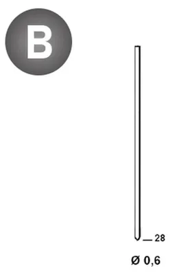 Image de 20 000 Finettes Minibrads en Bande Stanox - 0.6x28 mm - D-Work