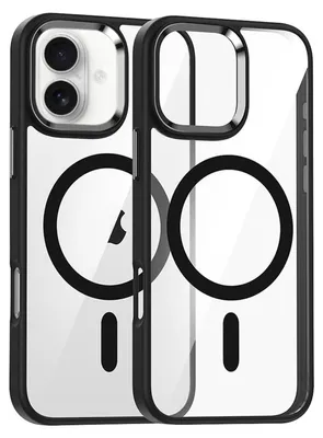 Obrázek produktu pro Pro Apple iPhone 17 Camera Ring MagSafe TPU Hybrid PC Protective Cover Black