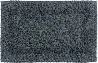 Produktbild von HOMESCAPES Badematte grau 50x80 cm aus 100% Baumwolle