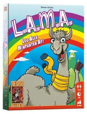 Image de 999 Games L.A.M.A., Jeu de cartes, Fête, 8 ans(a), Jeu familial