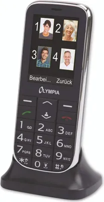 Zdjęcie produktu dla Olympia Joy II telefon komórkowy czarny bardzo duże klawisze