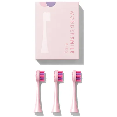 Produktbild von Wondersmile Kids Bürstenköpfe Fairy Rose - 3er Pack Ersatzbürstenköpfe extra weich für Kids Schallzahnbürste