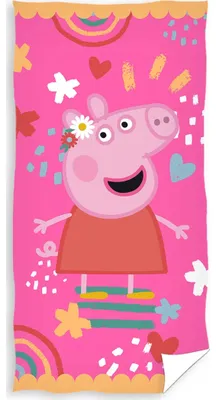 Zdjęcie produktu dla Ręcznik dziecięcy Świnka Pepina Kolorowy świat