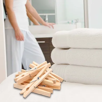 Produktbild von Wäscheklammern aus Holz, 100 Stück
