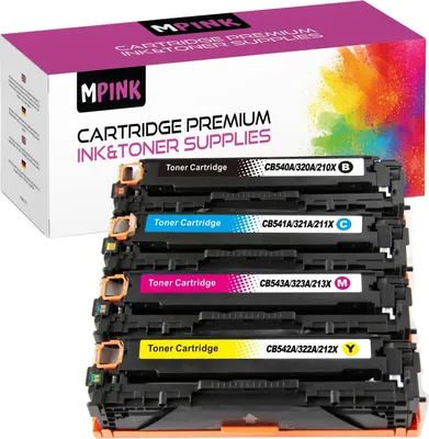 Produktbild von 4x Toner für HP CB540/CE320/CF210 CMYK LaserJet CM1300 CM1312 CM1512
