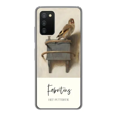 Produktbild von MuchoWow® Handyhülle Schutzhülle Hülle für Samsung Galaxy A03s Alte Meister - Der Stieglitz - Fabritius Silikon Softcase Handy Hülle - Schutz