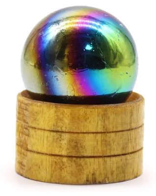 Imagen del producto de Esfera de cristal de 40 mm - Amatista con soporte